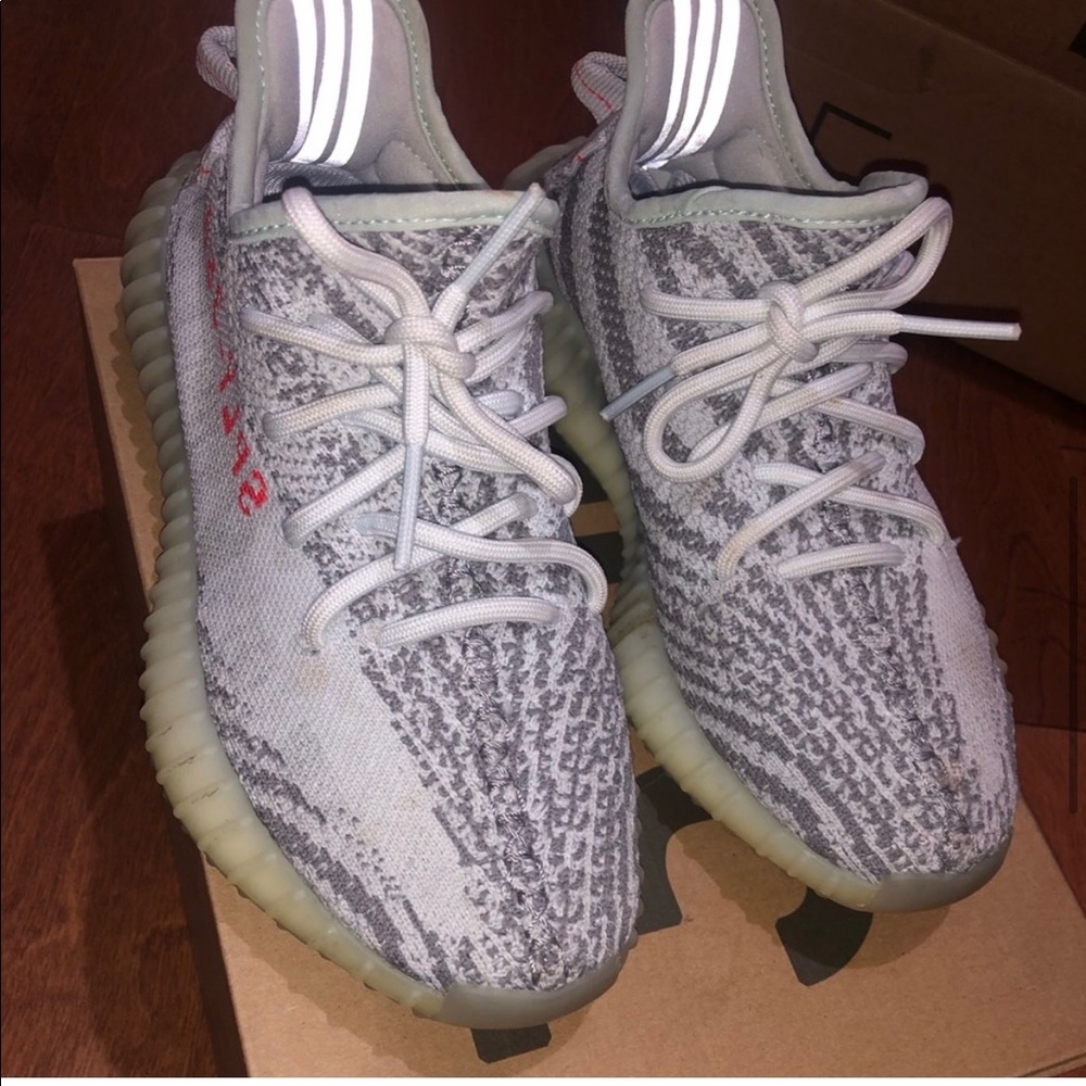 Yeezy boost blue tint zebra